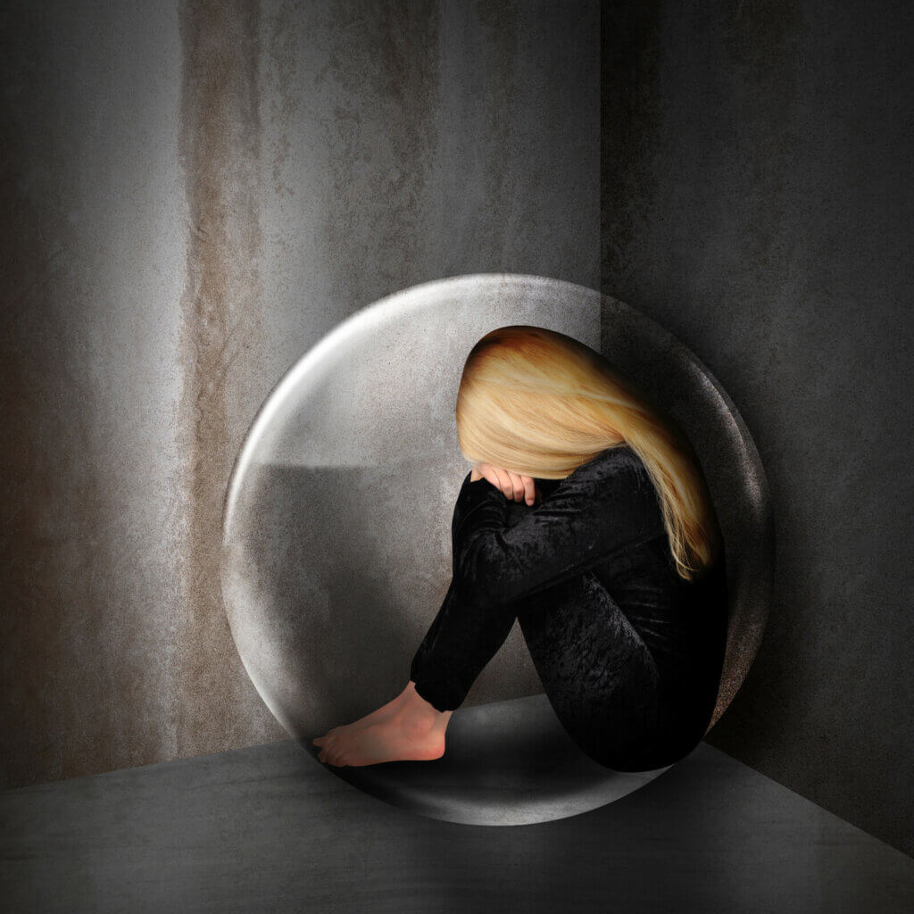 stuck in bubble